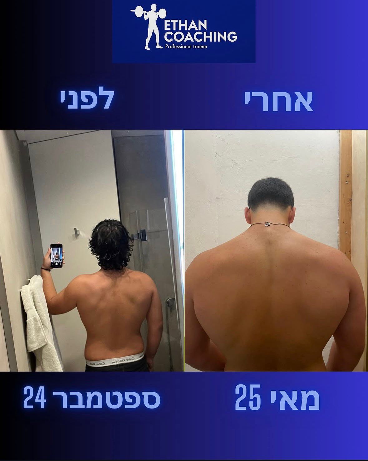 לפני ואחרי — ספטמבר 24 עד מאי 25